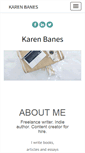 Mobile Screenshot of karenbanes.com